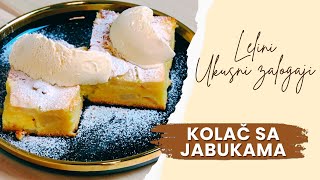 Kolač sa jabukama  Lelini ukusni zalogaji [upl. by Anahsirk]