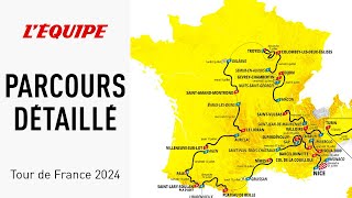 Tour de France 2024  Le parcours détaillé étape par étape de Florence à Nice [upl. by Raffaj904]