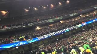 Incredible Borussia Monchengladbach Fans at Manchester 08122015 [upl. by Egroej]