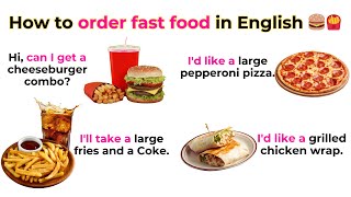 How to order fast food in English 🍔🍟  Kiwi English [upl. by Airdnaed774]