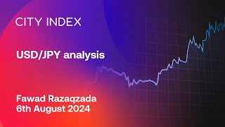 USDJPY analysis  August 6 2024 [upl. by Adneral]