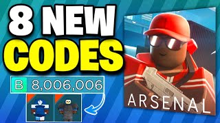 9 NEW⚠️ ARSENAL ROBLOX CODES AUGUST 2024  ARSENAL CODES [upl. by Fayre740]