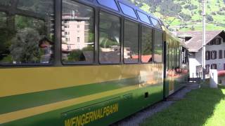 Panorama train to Kleine Scheidegg [upl. by Xuerd]