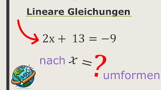 Lineare Gleichungen lösen  Äquivalenzumformung  Gleichungen umformen  Wissenswelt Mathe [upl. by Nnaesor389]