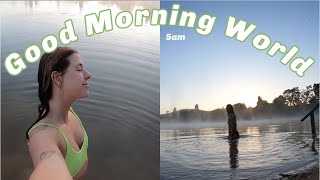 Sunrise Lake Wild Swim in Australia so good [upl. by Lavinia]