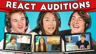 TEENS REACT TO THEIR AUDITION FOR TEENS REACT [upl. by Norit]