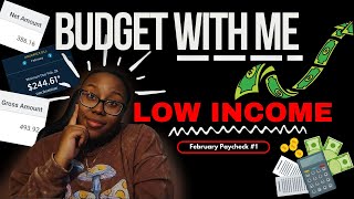 How I Budget My Weekly Paycheck  Low Income  February 2024 [upl. by Asenad]