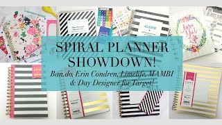 Spiral Planner Showdown  Bando ECLP Limelife MAMBI amp Day Designer [upl. by Eskill]