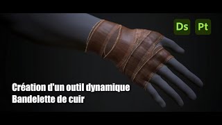 Tuto Outil dynamique pour créer des bandelettes de cuir en texture [upl. by Oiziruam]