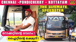 Chennai to Kottayam full journey in a BS6 VOLVO ISHIFT B11R MULTI  AXLE SLEEPER BUS YAS Travels [upl. by Burnley]