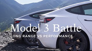 Model 3 Long Range vs Performance Real World Efficiency amp Acceleration Test [upl. by Keriann]