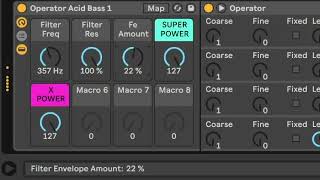 Acid 303 in Ableton Operator showcase [upl. by Remat824]