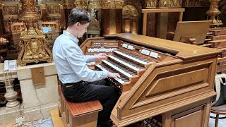 András Gábor VIRÁGH Live organ improvisation on quotBoldogasszony Anyánkquot [upl. by Colwen]