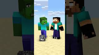 Help Steve To Power Up And Kick Bedrock  minecraft shorts herobrine [upl. by Nataniel412]