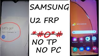 Samsung A20s U2 Android 10 11 12 FRP Bypass 100 Done 2024 [upl. by Yentirb]