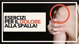 Come Ridurre il Dolore alla Spalla Esercizi per un Sollievo Rapido [upl. by Thorlay]