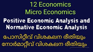 POSITIVE AND NORMATIVE ECONOMICS [upl. by Cadal]