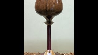 Wood Turning  Segmented Goblet [upl. by Cired]