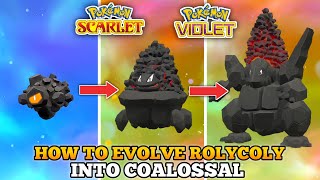 How To Evolve Rolycoly Into Carkol And Coalossal In Pokemon Scarlet Violet [upl. by Gram]