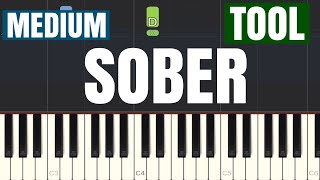 TOOL  Sober Piano Tutorial  Medium [upl. by Eehc55]