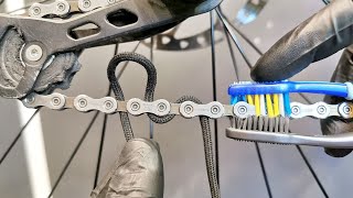 This Drivetrain Will Last Much Longer How To Clean And Lube Dirty Bicycle Chain Slow Mo Comparison [upl. by Thaddeus889]