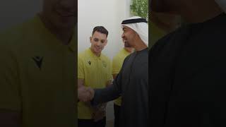 President Sheihk Mohamed welcomes Al Wasl FC after trophy haul [upl. by Adniralc]