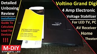 VGuard Voltino Grand Digi Stablizer Unboxing Review  Installation [upl. by Lebisor]