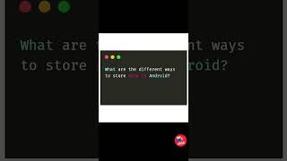 What are the different ways to store data in Android [upl. by Dabney]