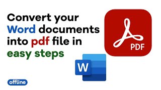 How to convert word document into pdf filestep by step [upl. by Atekal]