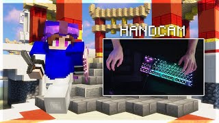 Minecraft Bedwars BUT with HANDCAM minecraft [upl. by Heiskell]