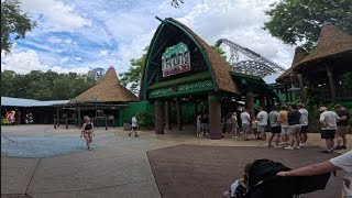 Iron Gwazi Busch Gardens Tampa Full roller coaster Onride 2024 [upl. by Eiznek]