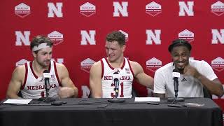 Nebraska Mens Basketball Players  Post Fairleigh Dickinson 202425 [upl. by Malloy]