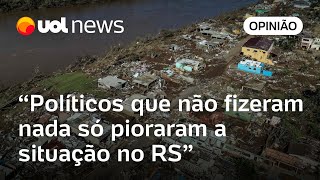 Governador do RS e prefeito de Porto Alegre não podem fingir surpresa com volta da chuva  Kotscho [upl. by Orihakat705]