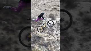 Crazy MTB skills🤯🤩 bike mtb mountainbikejumps mountainbikeskills mountainbikestunt [upl. by Ataliah]