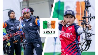 India v USA – compound U18 women team gold  Limerick 2023 World Archery Youth Championships [upl. by Gaylord]