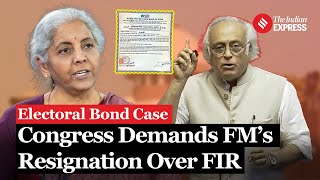 Electoral Bond Case Congress Demands Resignation Of Finance Minister Nirmala Sitharaman I Karnataka [upl. by Staffan]