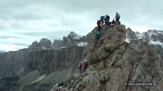 Klettersteig Ferrata Kleine Cirspitze  Gröden SellaDolomiten  Abenteuer Alpin 2011 Folge 102 [upl. by Yauqram]