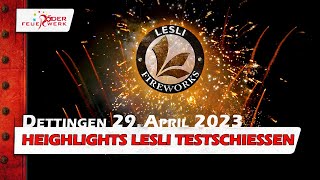 Lesli Fireworks Testschießen in Dettingen April 2023  Unsere Highlights  Finale [upl. by Aneerbas]