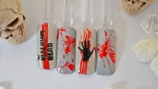 The Walking Dead Naildesign [upl. by Schreib]