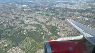 CFM ENGINE WHINE  Air Canada Rouge Airbus A319100 Takeoff from Toronto Pearson September 2024 [upl. by Lladnar]