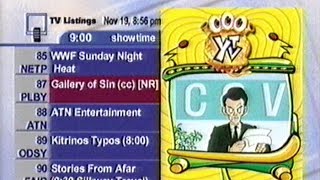 TV Listings Nov 19 2000 [upl. by Ehtiaf]