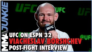 Viacheslav Borshchev was stressed without Urijah Faber in corner  UFCVegas46 interview [upl. by Nerral136]