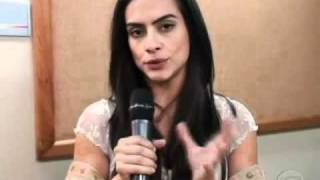 CLEO PIRES FALA SOBRE A NOVELA ARAGUAIA  TV GLOBO [upl. by Jard741]