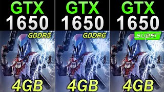 GTX 1650 GDDR5 Vs GTX 1650 GDDR6 Vs GTX 1650 Super  1080p Gaming Benchmarks [upl. by Cleasta]