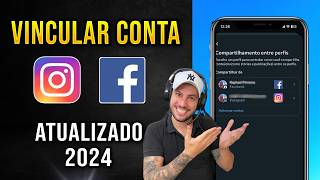 Como Vincular Instagram com Facebook 2024 Atualizado [upl. by Anawt]