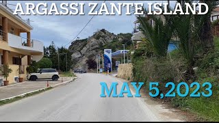 ARGASSI ZAKYNTHOS ISLAND  May 52023  READY FOR SUMMER SEASON  ROAD TRIP  BEAUTIFUL DAY [upl. by Atined979]