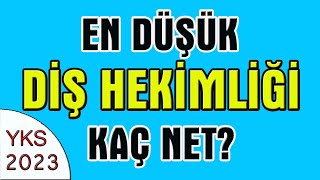 2023 yks en düşük diş hekimliği kaç net I en düşük diş hekimliği sıralama [upl. by Twedy]