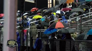 DEDICATED Historic rainfall not stopping the Berryhill fans from supporting their team [upl. by Aseiram]