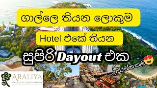 ගාල්ලෙ තියන ලොකුම Hotel එකේ තියන සුපිරි Dayout එක  කෑම ලෝකයක් 😍 araliyabeachresortspaunawa2954 [upl. by Nauqe]