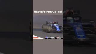 Alex Albon goes for a pirouette f1 albon alexalbon williams usa usgrandprix usgp pirouette [upl. by Lemaj585]